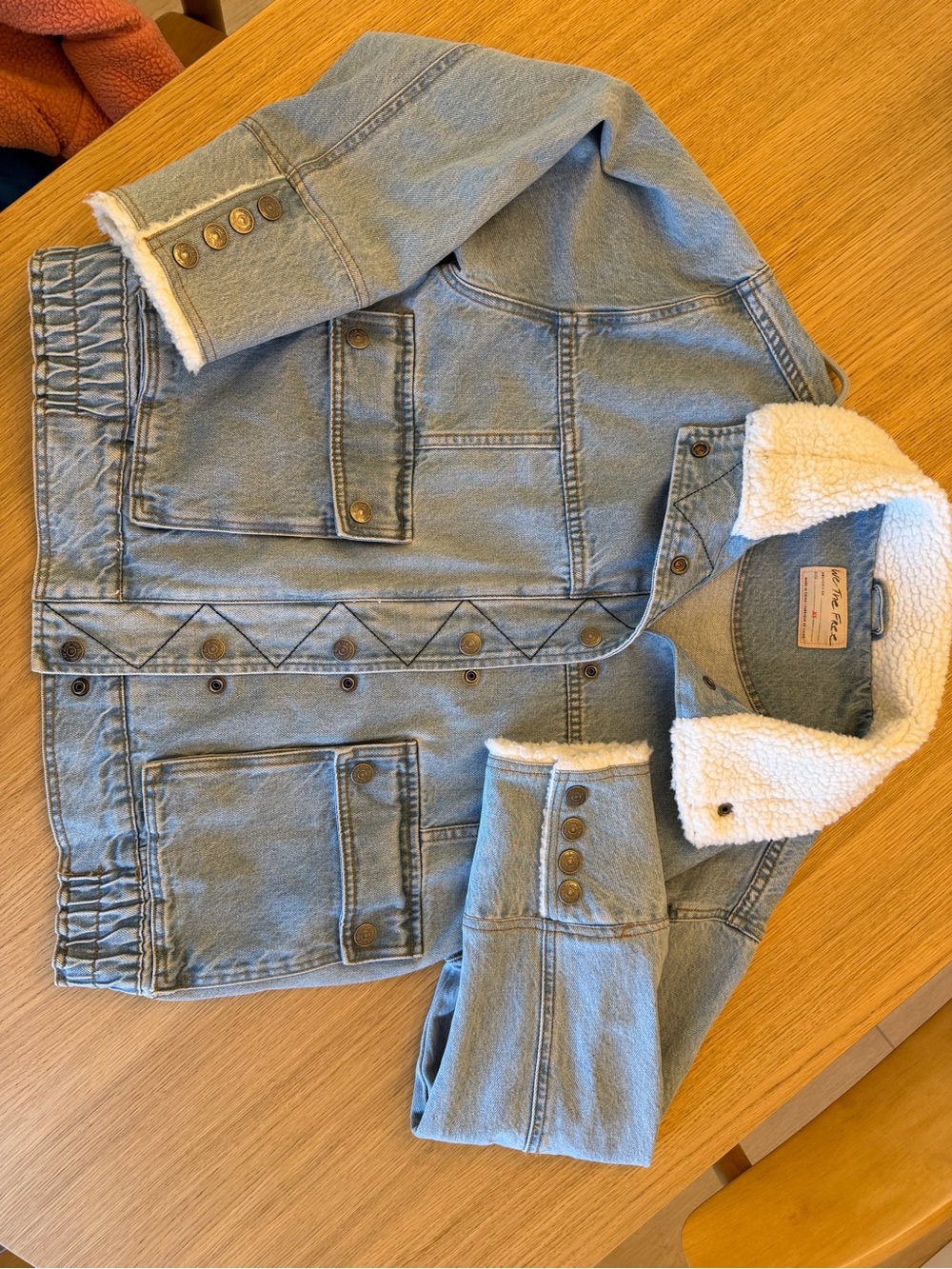 Free People Light Blue Denim Jean Jacket - Picture 2 of 5